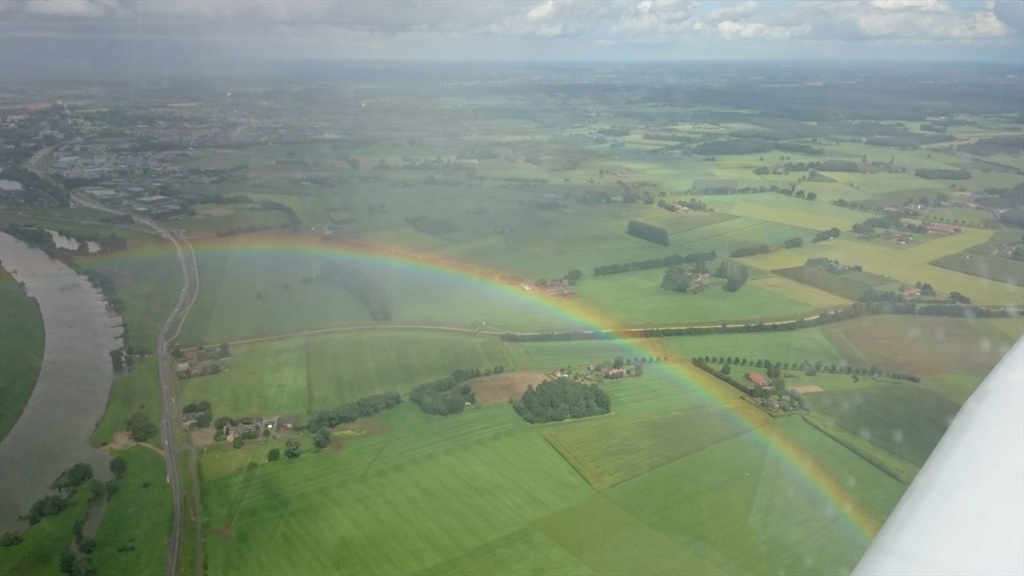Boven de regenboog bij Zutphen